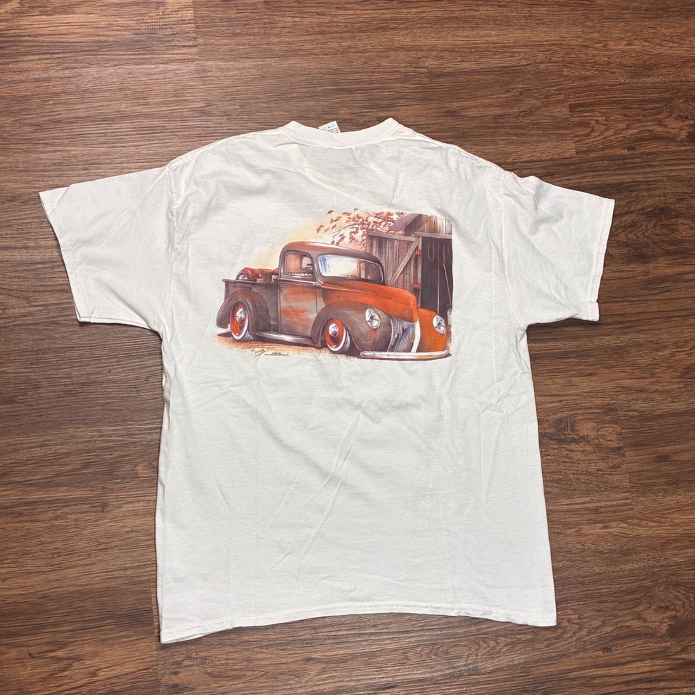 Y2K 2004 Brent Gill Ford Pickup Truck T Shirt Mens L Hot Rod Graphic Gildan